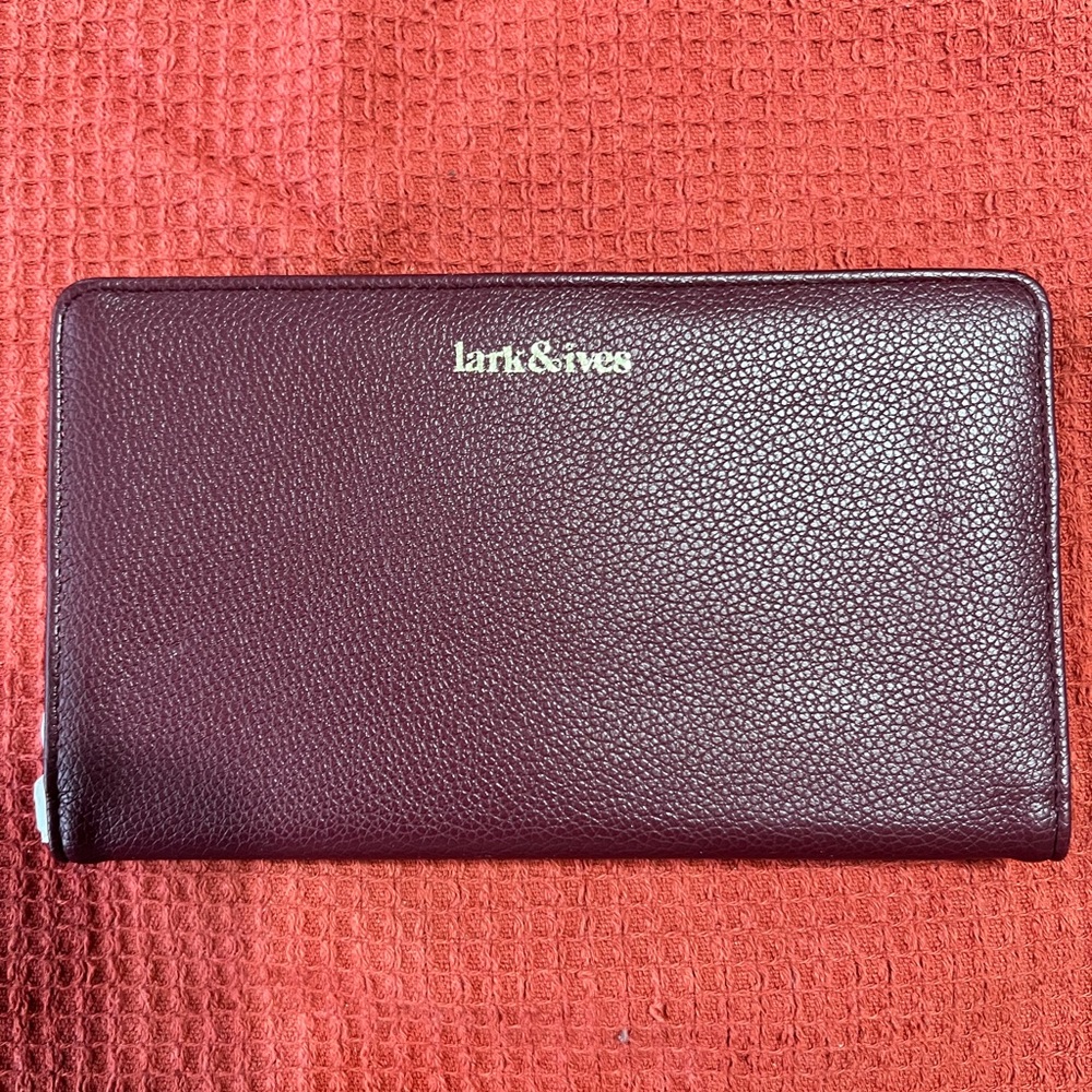 Lark & Ives Burgundy Wallet
